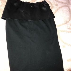 Donna Karan black peplum skirt. BLACK FRIDAY SALE